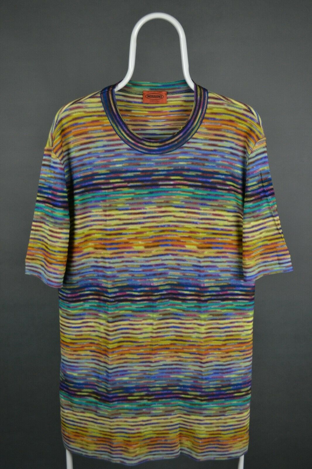 Mens Missoni T Shirt Multicolor Size Xl X-large